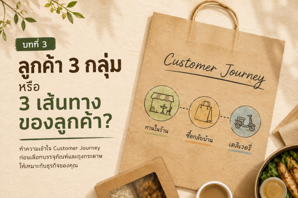 Customer Journey ของลูกค้าร้านอาหาร ทั้งการทานในร้าน ซื้อกลับบ้าน และเดลิเวอรี่